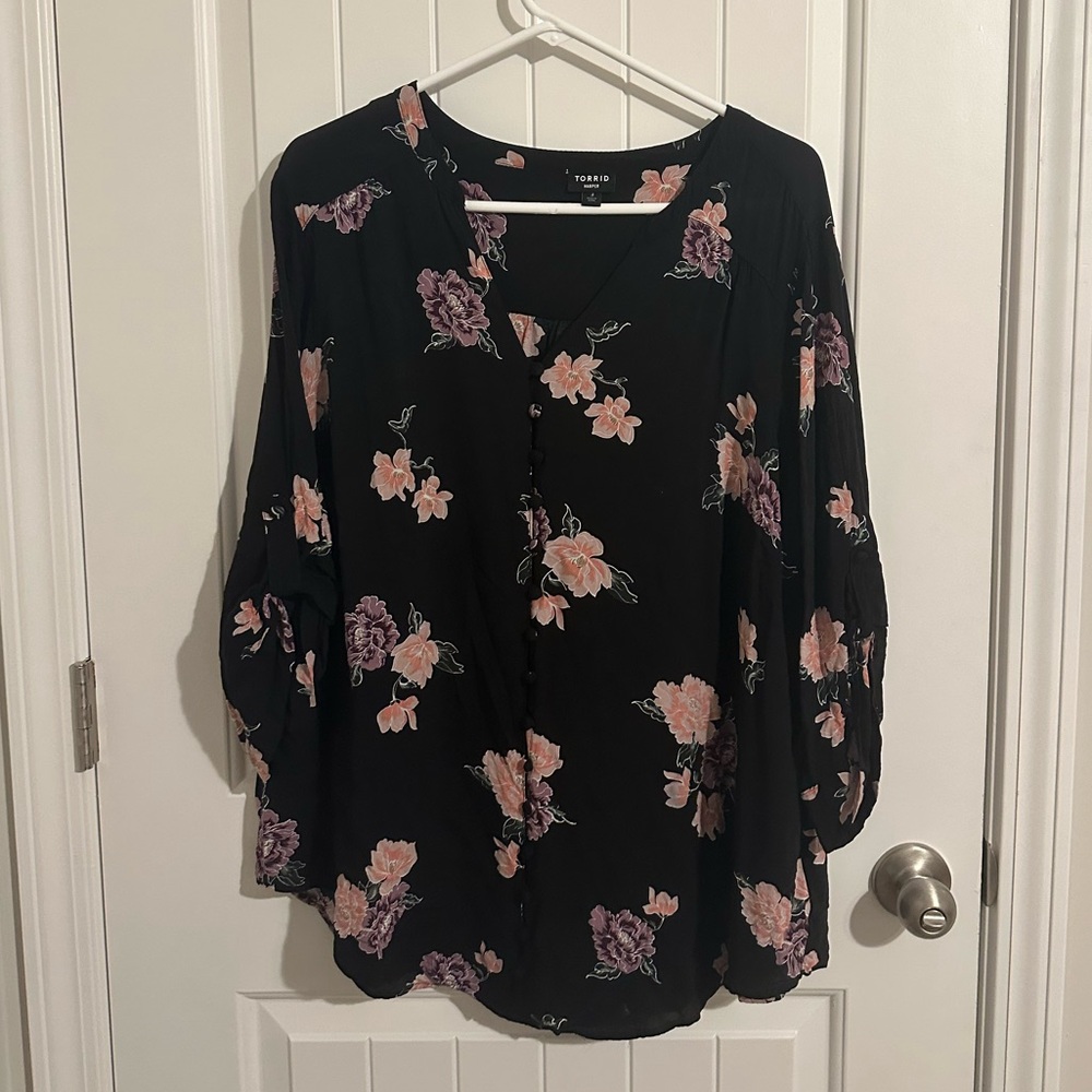 Torrid Harper Pullover Blouse